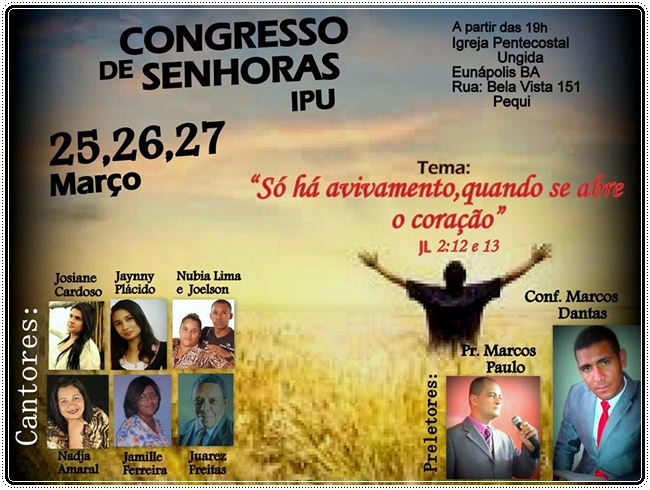 Congresso De Senhoras Na IPU De Eunapolis - Ba.